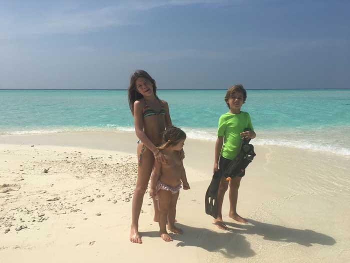 Maldive con i bambini