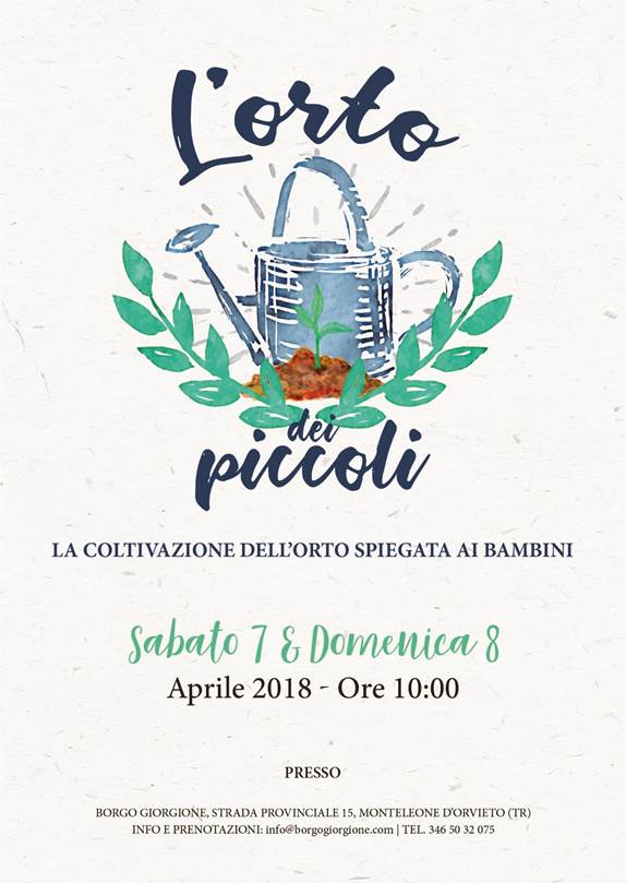 laboratorio il piccolo orto in umbria
