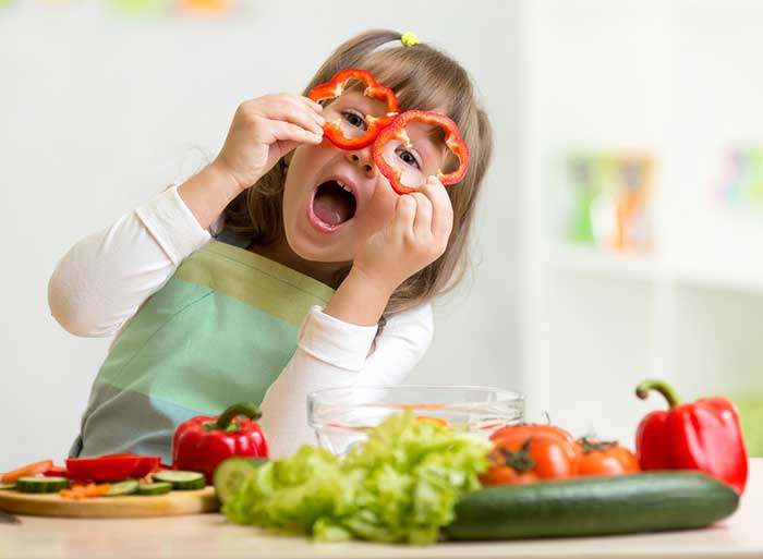 verdure ai bambini