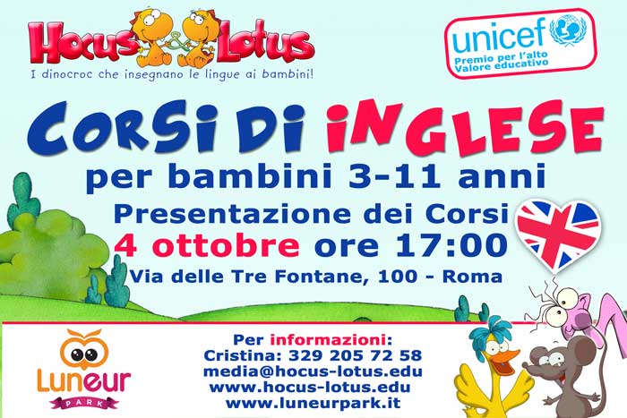  corsi di inglese per bambini 