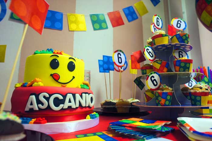 grafica personalizzata festa costruzioni 