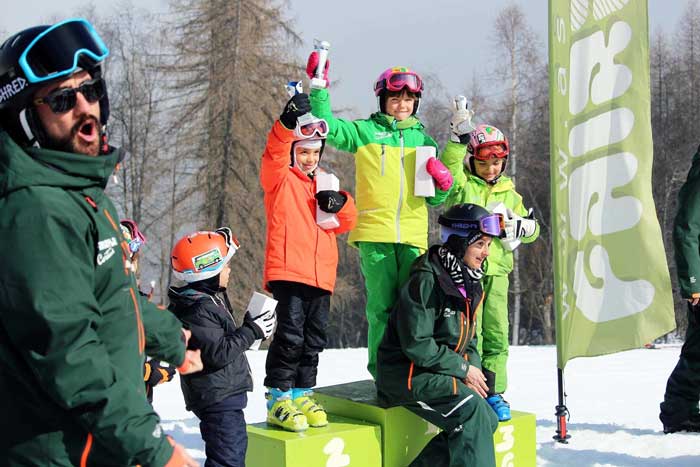 gare di sci per bambini a Cortina d’Ampezzo