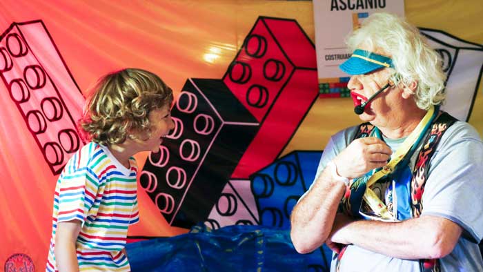 festa a tema mattoncini