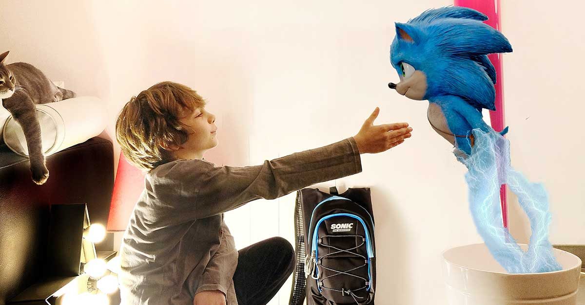 sonic il film al cinema per famiglie bambini