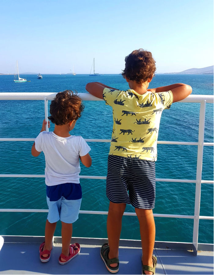 paros con i bambini