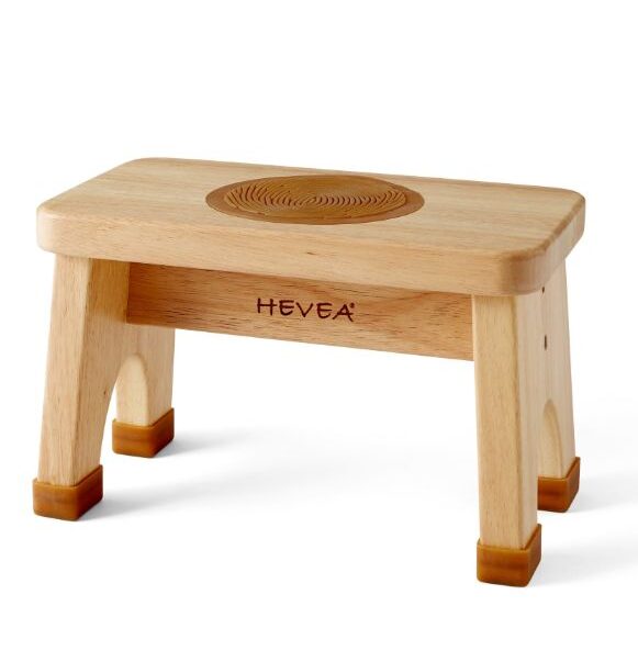 Sgabello in legno di albero della gomma