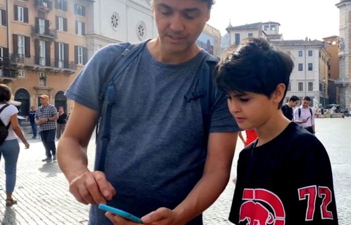 roma con bambini